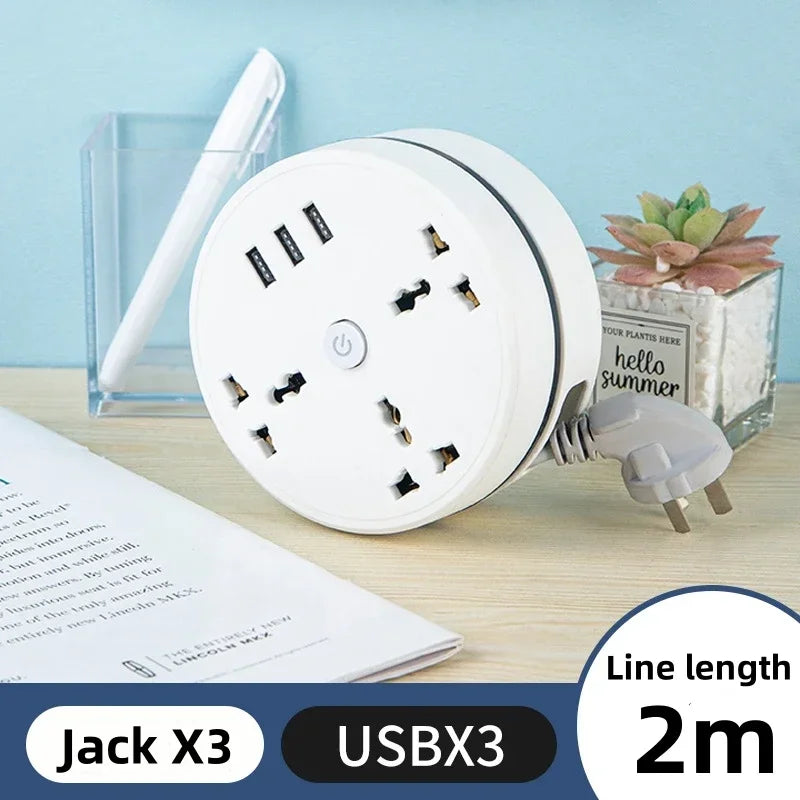 SmartHub: 3-in-1 Portable Power Strip & USB Charger