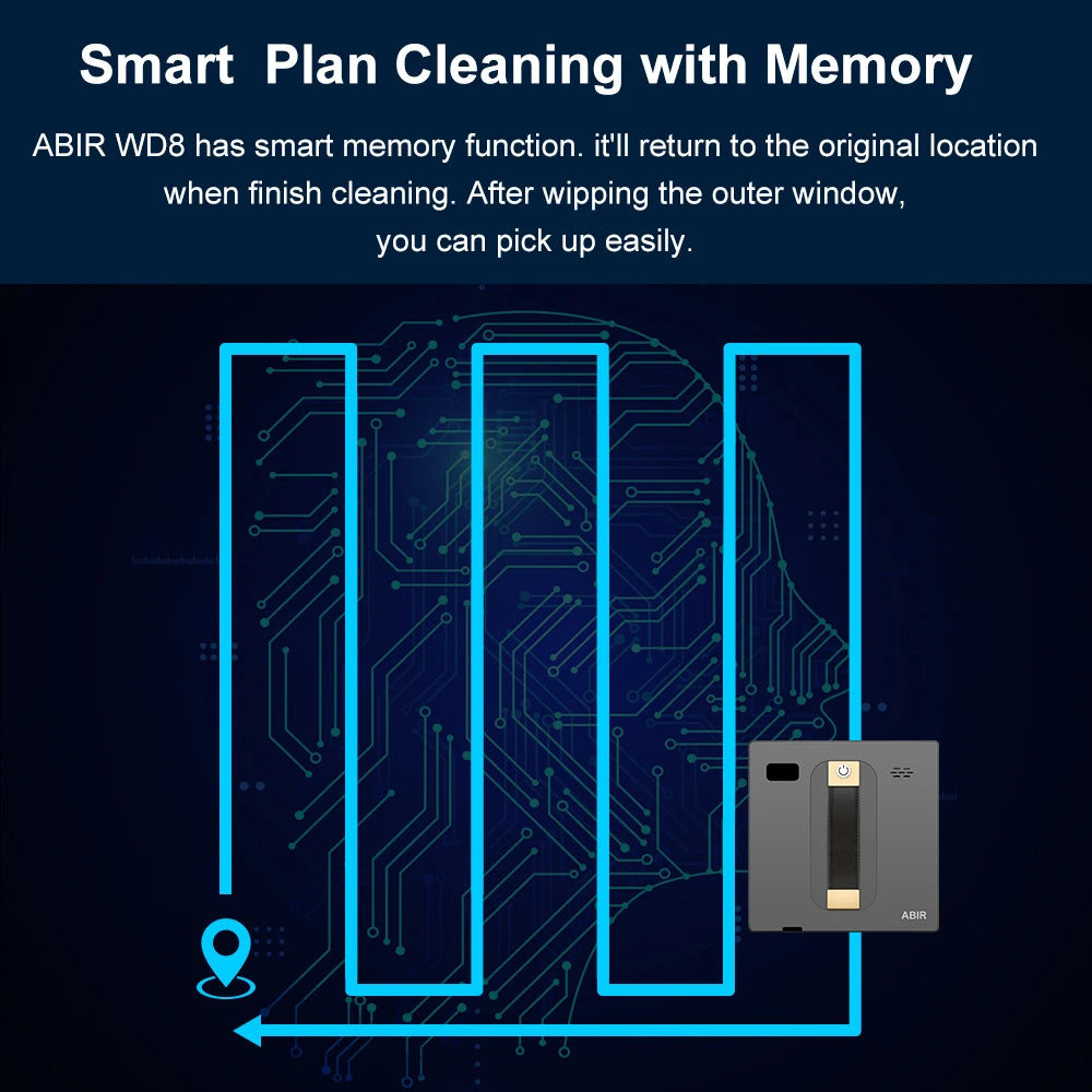 ABIR WD8: UltraClean Smart Window Robot