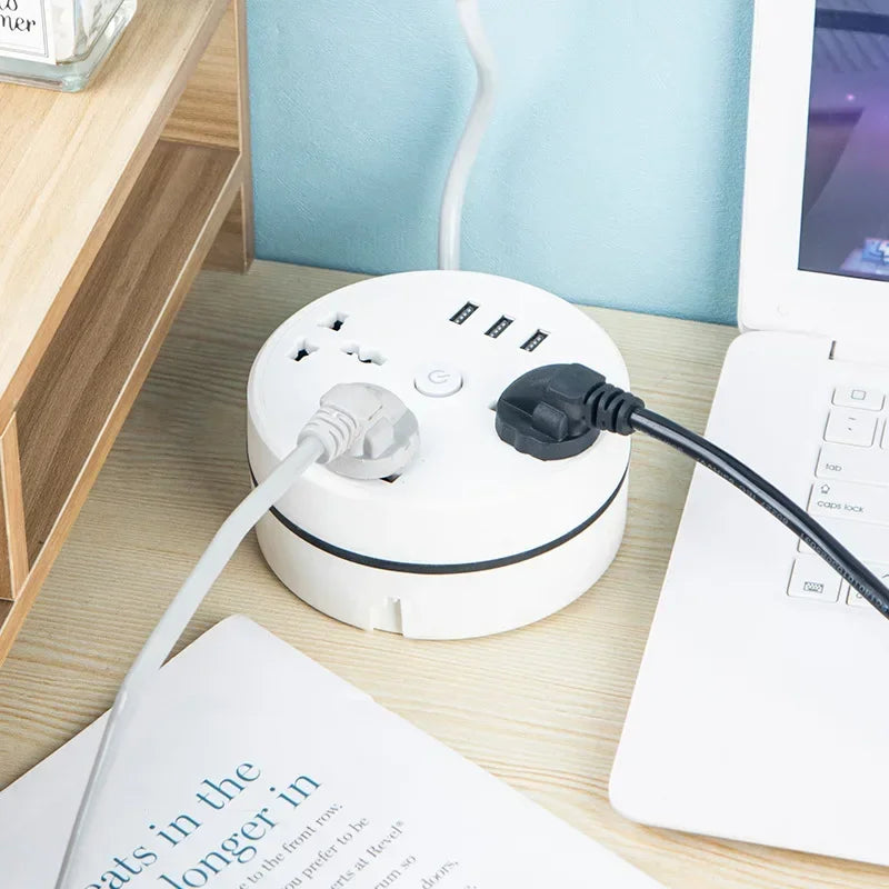 SmartHub: 3-in-1 Portable Power Strip & USB Charger