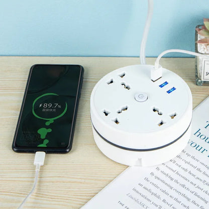 SmartHub: 3-in-1 Portable Power Strip & USB Charger