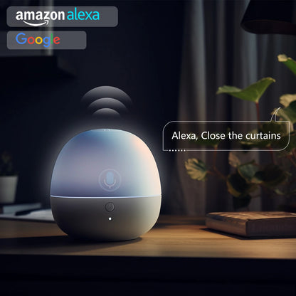 SmartCurtain 3.0: Voice-Controlled Alexa Google Assistant