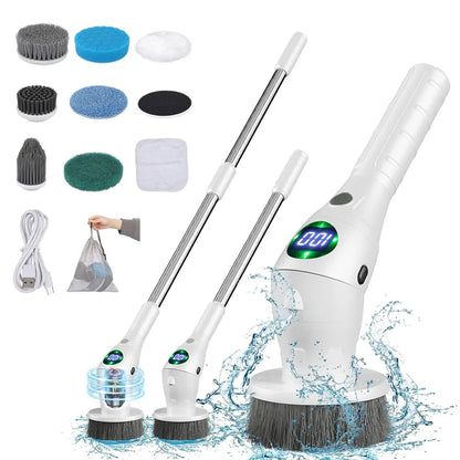 Rotatable Electric Cleaning Brush 8-in-1