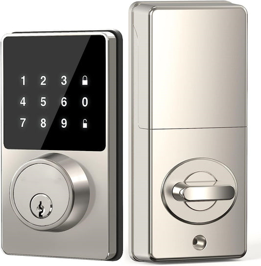 Keyless Touchscreen Smart Lock: Easy Installation, App Unlock, 50 User Codes